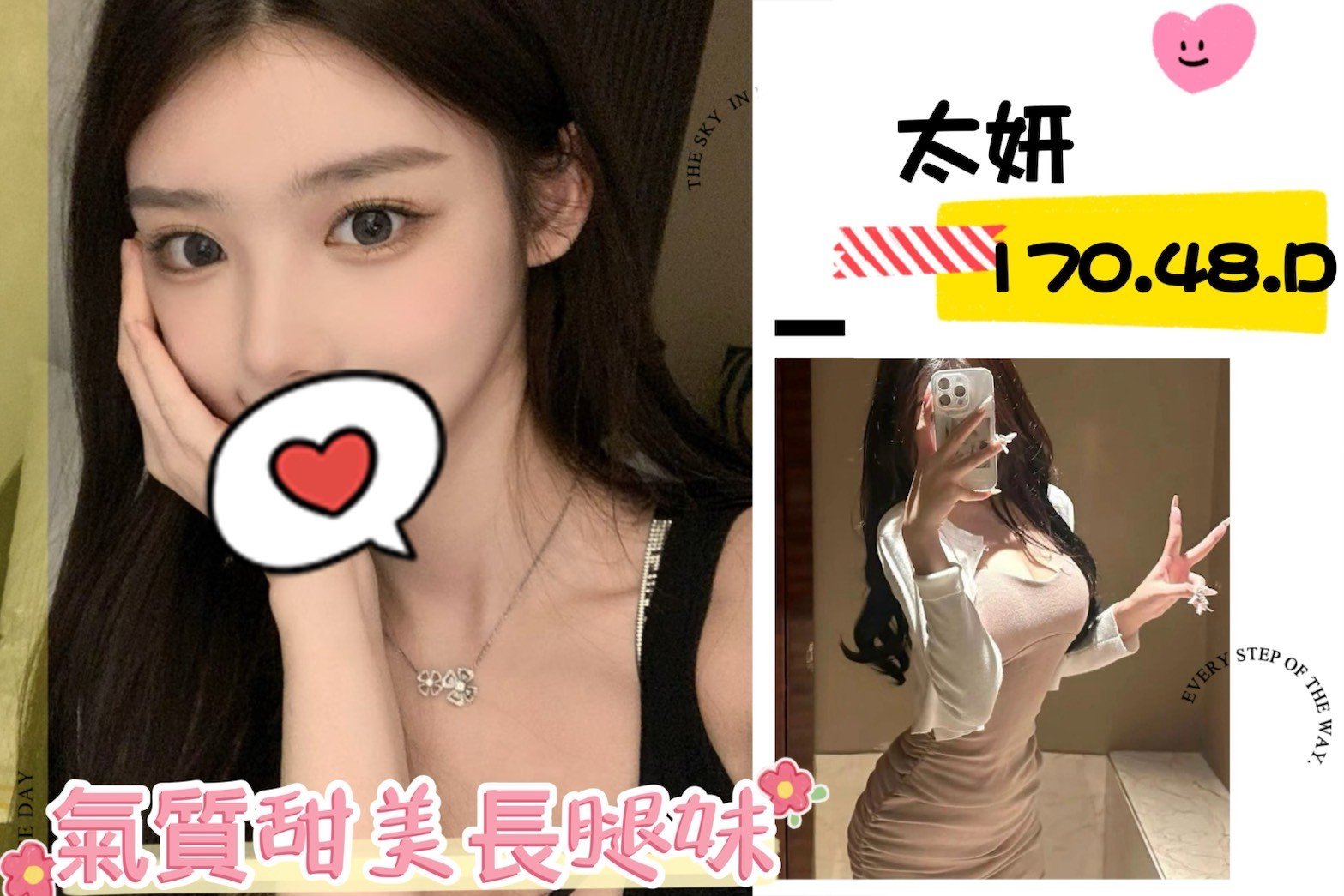 台北外送茶: 太妍 170/48/D